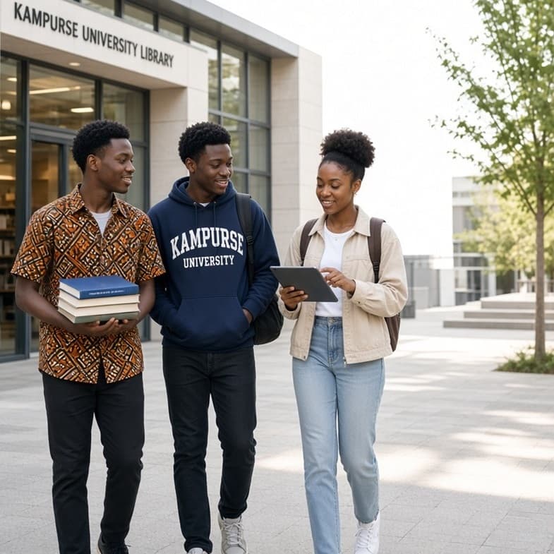 Students using Kampurse
